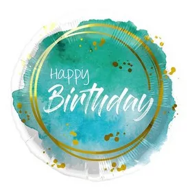 Szülinapi lufi 18" 45cm Happy Birthday, Lajhár