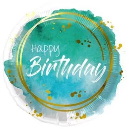 Szülinapi lufi 18" 45cm Happy Birthday, Lajhár