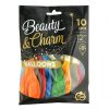 Mintás latex lufi 11" 28cm 10db Rainbow SuperAgate