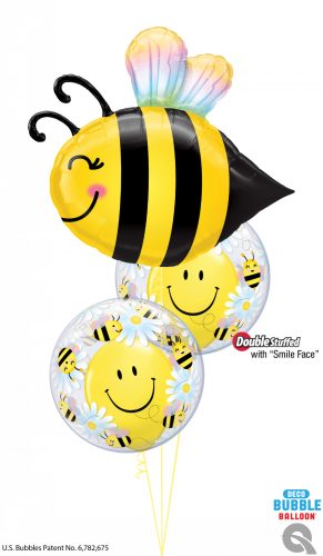 Héliumos luficsokor bármely alkalomra, méhecske, bee - INGYENES KISZÁLLÍTÁSSAL