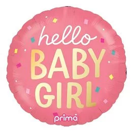 Lufi babaszületésre 18" 45cm - Hello Baby Girl
