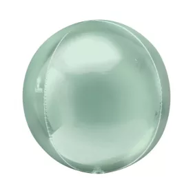 Egyszínű gömb lufi 16" 40cm Orbz, Menthol