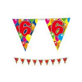 Zászlófüzér 6-os számmal, 10m, 04536