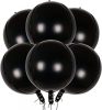 Egyszínű fólia gömb lufi 16" 40cm fekete Orbz, 2834399