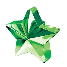   Léggömbsúly, nehezék 170g csillag forma, zöld színben, 11780003