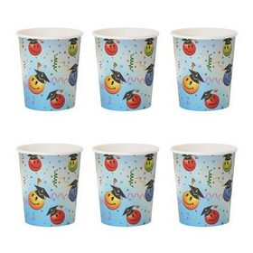 Papírpohár ballagásra, Smile, 6db, 250ml, 6db 