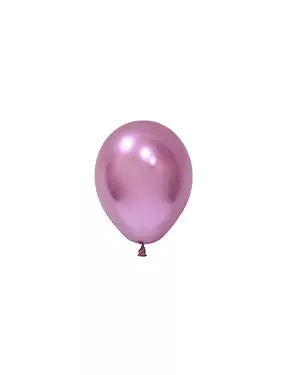 BALONEVI Latex lufi, 5", 13cm, 100db/cs, Chrome Pink, Króm Rózsaszín