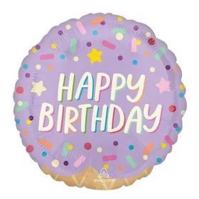 Szülinapi lufi 17" 43cm Happy Birthday!