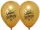 BALONEVI lufi, 12" 30cm, 50db/cs, Happy Birthday, Arany stars