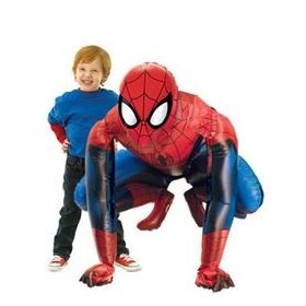   Óriás álló lufi, sétáló, airwalkers 36 inch 91 cm Pókember, Spiderman, csak levegővel tölthető