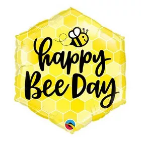 Szülinapi lufi 18" 45cm Happy Bee Day