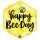Szülinapi fólia lufi 18" 45cm Happy Bee Day