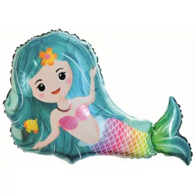 Óriás fólia lufi 34" 86cm Hableány, Ariel, n3352901, héliummal töltve