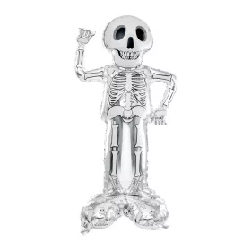   Halloween, fólia lufi, talpas, csontváz, csak levegővel tölthető