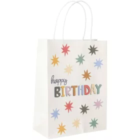 Dísztasak 6db, Happy Birthday, Starburst