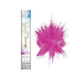   Holi festékpor babaváróra, Rózsaszín, Konfetti ágyúban, 30cm