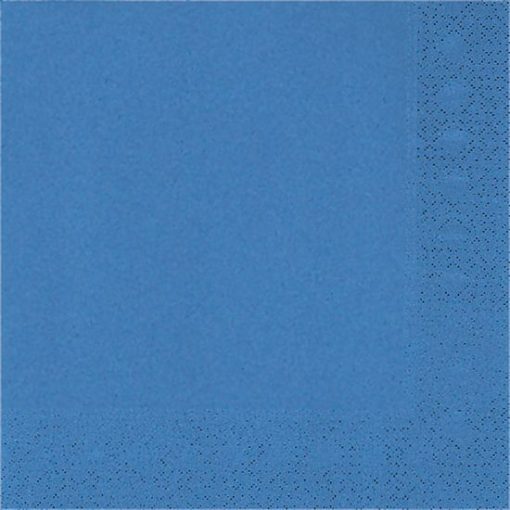 Szalvéta 33x33cm egyszínű 20db kék p31462