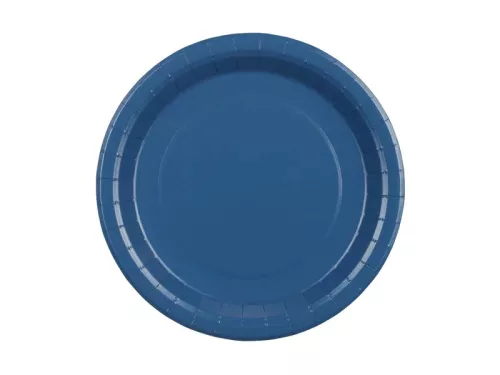 Papírtányér 18cm 6db Sötétkék