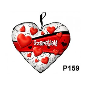 Párna, szív, lufis, szeretlek, 45cm