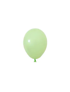 BALONEVI Latex lufi, 5", 13cm, 100db/cs, Pastel Macaron Green, Macaron Zöld