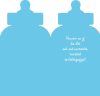 Cardex képeslap Szívből gratulálok kisfiatok születéséhez!, babaköszöntő képeslap, borítékkal