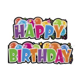 Boldog szülinapot banner 136x27cm 90012