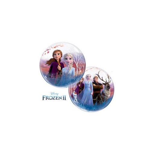 Mintás Bubbles lufi 22" 56cm Héliummal töltve Disney Jégvarázs, Frozen, 97502