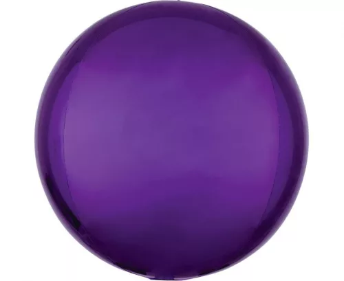 Egyszínű gömb lufi 15" 38cm Lila Orbz