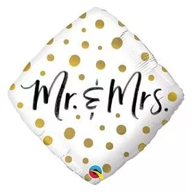 Esküvői lufi 18" 45cm Mr és Mrs