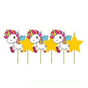 Gyertya unikornis 6db, 65049