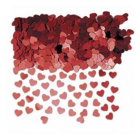 Konfetti piros szív14g, a37009-07