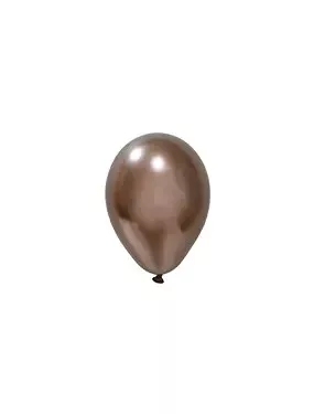 BALONEVI Latex lufi, 5", 13cm, 100db/cs, Chrome Truffle, Króm Barna