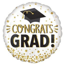 Ballagási fólia lufi 18" 45cm Congrats Grad