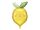 Óriás fólia lufi 29", 75cm-es, citrom