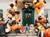Álló lufi, 18 inch 48 cm Halloween, fekete macska, csak levegővel tölthető