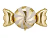 Óriás candy, cukorka lufi 58" 148cm Lollipop, Arany