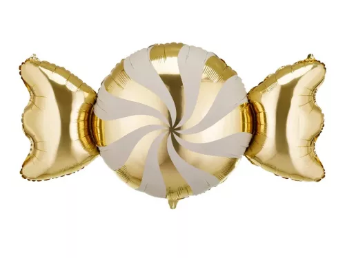 Óriás candy, cukorka lufi 58" 148cm Lollipop, Arany