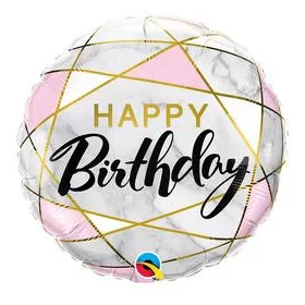 Szülinapi lufi 18" 45cm Happy Birthday