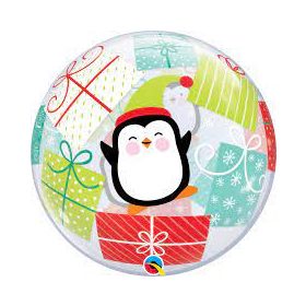 Karácsonyi Bubbles lufi 22" 56cm