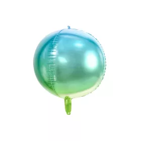 Gömb lufi 16" 40cm Ombre, kék-zöld (orbz)