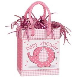 Léggömbsúly, nehezék 160g ajándéktasak forma, Baby Shower, rózsaszín 41678