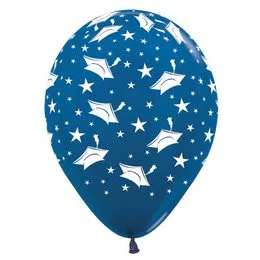 Ballagási latex lufi 12" 30cm, Kék
