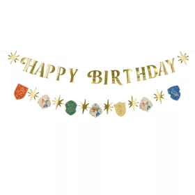 Betűfüzér Happy Birthday felirat, 2m, Harry Potter