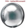 Egyszínű fólia gömb lufi 16" 40cm ezüst Orbz, n2820199