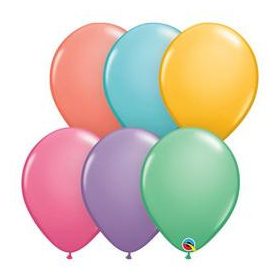   Lufi Qualatex 11' (28cm-es) candy színek vegyesen 100db/csomag