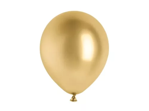 Lufi 12" (30cm-es) chrome, Glossy színek -  10db/csomag, Glossy Gold, Arany