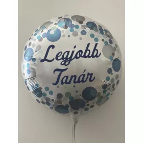 Fólia lufi 18" 45cm Legjobb tanár, héliummal töltve