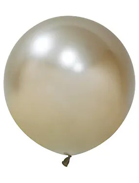 BALONEVI Latex lufi 24" 60cm, 3db/cs, Krom White Gold, Króm Fehérarany