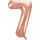 Számos lufi 34" 86cm óriás Rosegold szám, számjegy 7-es
