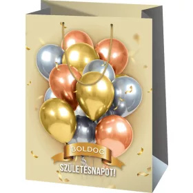 Dísztasak, óriás, álló, lufis, Boldog születésnapot! 